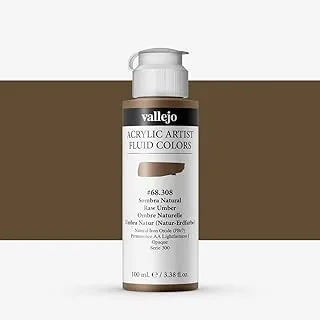 Vallejo Artist Acrylic Fluid Color 100 ml, No. 308 Raw Umber