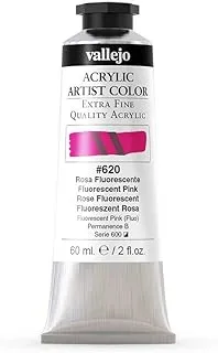 Vallejo Acrylic Artist Color 60 ml, No. 620 Fluorescent Pink