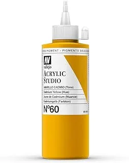 Vallejo 22060 Acrylic Studio Paint 200 ml, Cadmium Yellow