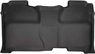 Husky Liners Weatherbeater Series | 2nd Seat Floor Liner (Full Coverage) - Black | 19231 | Fits 2014-2018 Chevrolet Silverado/GMC Sierra 1500, 2015-2019 2500/3500 HD Crew Cab 1 Pcs