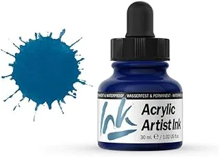 Vallejo 60008 Artist Acrylic Ink 30 ml, Prussian Blue