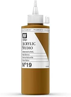 Vallejo 22019 Acrylic Studio Paint 200 ml, Raw Sienna