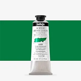 Vallejo Acrylic Artist Color 60 ml, No. 409 Permanent Green