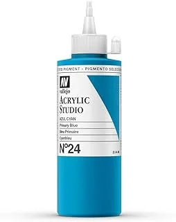 Vallejo 22024 Acrylic Studio Paint 200 ml, Primary Blue