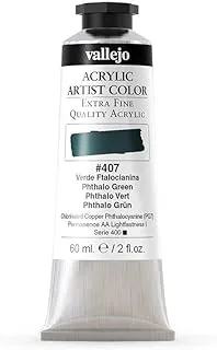 VALLEJO 16407 ACRYLIC ARTIST 407: 60 ML. PHTHALO GREEN