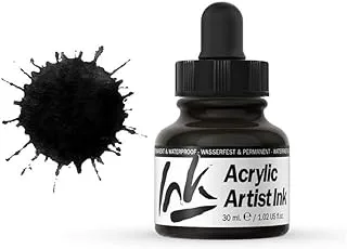 VALLEJO 24 Acrylic Artist Ink 30ML. Black Pearl