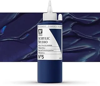 Vallejo 22005 Acrylic Studio Paint 200 ml, Phthalo Blue