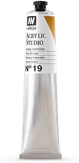 Vallejo 21019 Acrylic Studio Paint Tube 58 ml, Raw Sienna