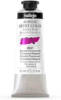 Vallejo Acrylic Artist Color 60 ml, No. 621 Fluorescent Magenta