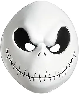 Disguise Men's The Nightmare Before Christmas Jack Skellington Costume Mask, White/Black, One size