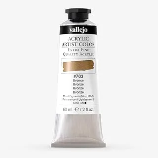 Vallejo Acrylic Artist Paint Tube 60 ml, No. 703 Bronze