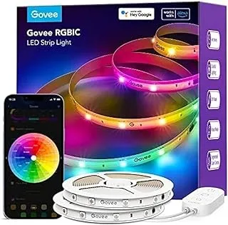 Govee RGBIC شبكة Wi-Fi أساسية + أضواء شريط بلوتوث LED (10 أمتار)