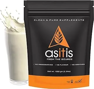 AS-IT-IS Nutrition Whey Protein Concentrate 80% Protein with Zero Amino Spiked Promotes Muscle Growth & Enhance Training Quality USA Labdoor Certified for Accuracy & Purity Unflavored, 1000 grams