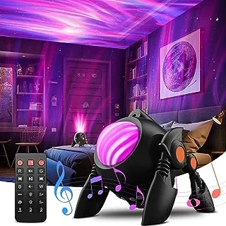 YOVAKO Star Projector Galaxy Night Light Projector, with Remote Control&Music Speaker, Voice Control&Timer, Starry Light Projector for Kids Adults Bedroom/Decoration/Birthday/Party