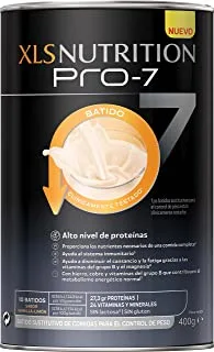 Xls Nutrition Pro-7 Smoothie - Helps Weight Loss, Optimal Protein Level With 7 Benefits, 10 Smoothies, Lemon Vanilla Flavour, Alternative Smoothie For Weight Control