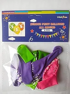 BALOONSA BALLOON 6pc all around printed medium No.5