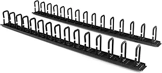 StarTech.com Vertical 0U Server Rack Cable Management w/D-Ring Hooks - 40U Network Rack Cord Manager Panels - 2x 3ft Wire Organizers (CMVER40UD)