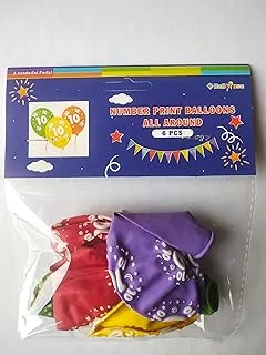 BALOONSA BALLOON 6pc all around printed medium No.10