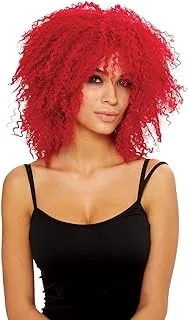 Costume Culture Women's Coolness Wig, Neon Red, One size