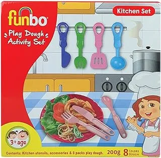 Funbo Play Dough Activity Set Kitchen 200g+molds