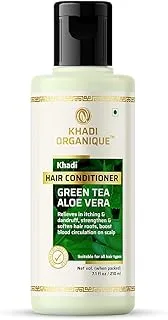 Khadi Organique Greentea and Aloevera Hair Conditioner for All Hair Type 210 ml