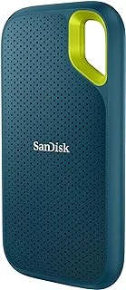 SanDisk Extreme Portable 4TB, 1050MB/s R, 1000MB/s W, 3mtr Drop Protection, IP65 Water/dust Resistance, HW Encryption, PC,MAC & TypeC Smartphone Compatible, External SSD, Monterey Color