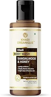 Khadi Organique Sandalwood and Honey Body Wash 210 ml