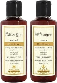 Khadi Organique Woody Sandal and Honey Hair Cleanser 210 ml