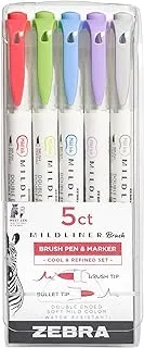 Zebra Pen MILDLINER BRUSH DBLE AST 5PK