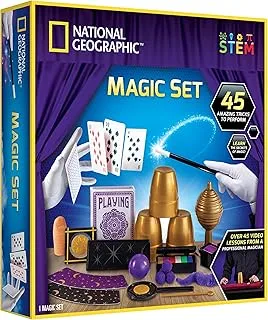 National Geographic Kids Magic Set 45 with Magic Tricks and Video Instructions