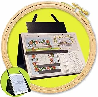 S A Richards Magnetic Needlework Chart Holder W/Magnifier, Brown