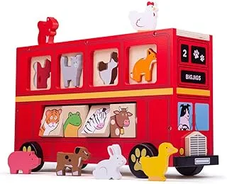 Bigjigs Red Bus Sorter