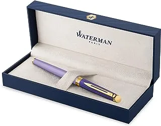 Waterman Hémisphère Rollerball Pen | Metal & Purple Lacquer with Gold Coated Trim | Gift Box