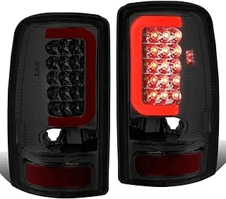 DNA MOTORING TL-GMCDE00-LED-RD3D-CH-SM LED 3D Tail Light Assembly Driver & Passenger Side [Compatible with 00-06 Yukon XL / 00-06 Tahoe / 00-06 Suburban]