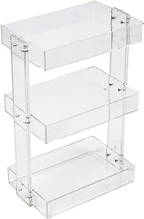 Homesmiths Vanity Acrylic Skincare Shelf Clear 22 x 15 x 34.5 cm