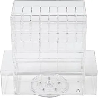 Homesmiths Vanity Acrylic Deluxe Spinning Tower Clear 31 x 13 x 28 cm