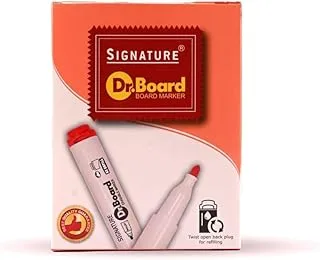 Signature SDB Dr. Board Round Tip White Board Erasable Marker, 1.0 mm Tip, Black