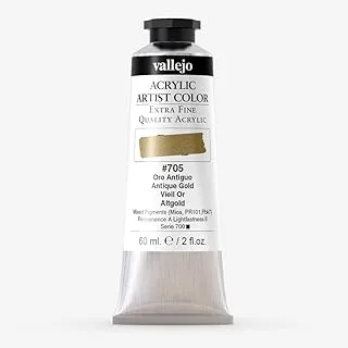 Vallejo Acrylic Artist Paint Tube 60 ml, No. 705 Antique Gold