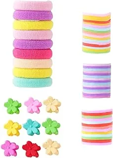 Yellow Chimes Hair Elastic Rubber Bands for Girls - Multicolor, One Size, Plastic, No Gemstone