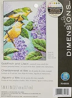 Dimensions Cross Stitch Kit Goldfinch & Lilacs