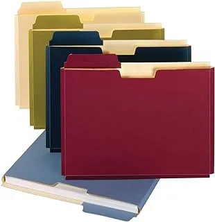 Globe-Weis/Pendaflex File Folder Pockets, 150 Sheet Capacity, Letter Size, Double Top, 1/3 Cut Tabs, Assorted Colors, 10 Pack (FP153L10 ASST)