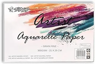 JMD Artist Aquarelle Paper Water Paper A4 Size 300GSM Sketch Book, Watercolor Paper Notepad For Painting Drawing Diary Creative Notebook