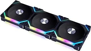 Lian Li UNI Fan SL120 V2 RGB Black Triple Pack with Controller - UF-SL120V2-3B (V2)