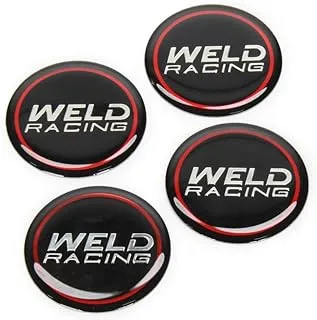 قبعة Weld Racing 601-3010 Weld Logo Center (مجموعة من 4)