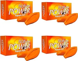 Power Soaps Nature Power Papaya Aura Soap (4 Pieces X 125 g)