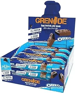 Grenade High Protein، Low Sugar Bar - Oreo ، 12 x 60 g