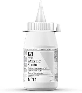 Vallejo 23011 Acrylic Colours Vallejo Studio 500 ml, Titanium White