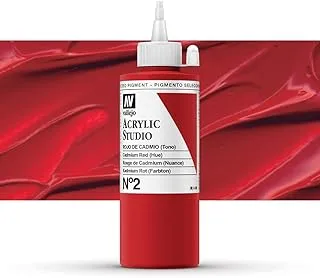 Vallejo 22002 Studio Acrylic Paint 200ml Cadmium Red (Hue)