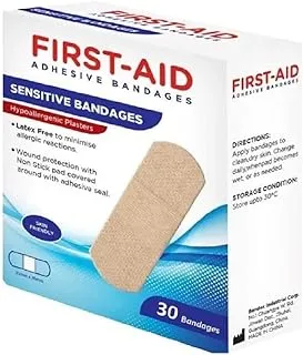 First Aid Sens Hypoallergenic Bandages 30'S -25Mmx76Mm