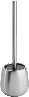 iDesign Forma Brizo Toilet Bowl Brush and Holder for Bathroom Storage - Brushed Stainless Steel